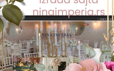 Izrada sajta za dekoracije venčanja